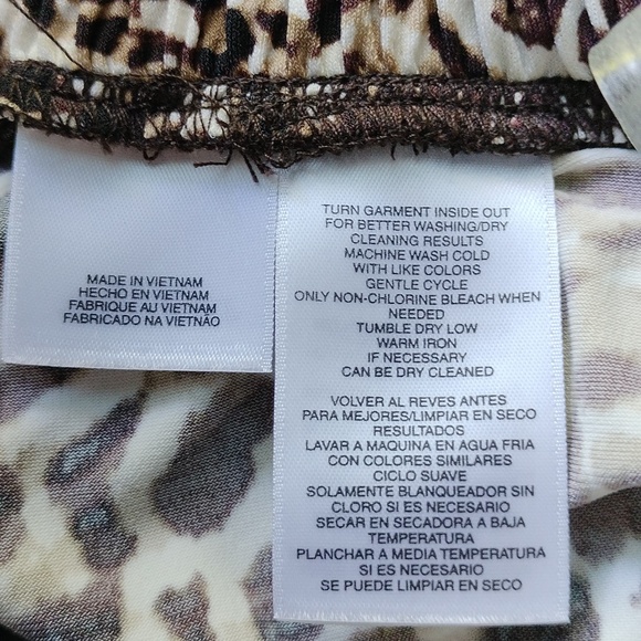 Anne Klein animal print relax fit pants size S - Picture 15 of 16